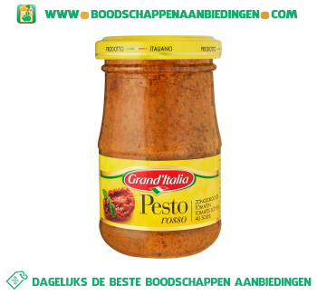 Grand’Italia Pesto rosso aanbieding