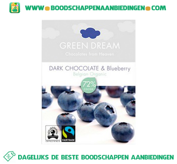 Dark chocolate&blueberry aanbieding