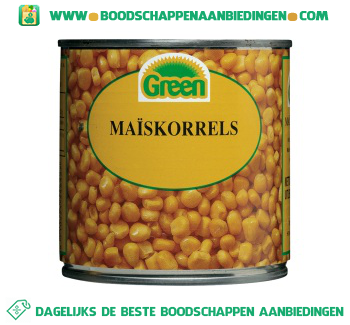 Green Maïskorrels aanbieding