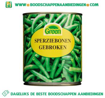 Green Sperziebonen gebroken aanbieding