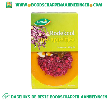 Groko Rode kool met appeltjes aanbieding