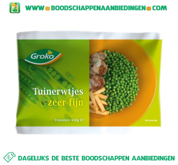 Groko Tuinerwtjes zeer fijn aanbieding