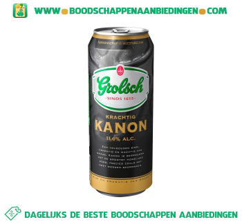 Grolsch Kanon blik aanbieding