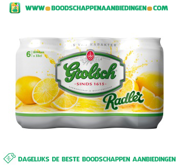 Radler lemon pak 6 blikjes aanbieding