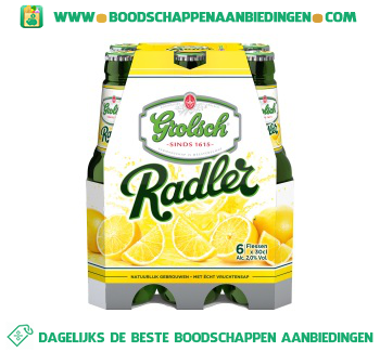 Grolsch Radler lemon pak 6 flesjes aanbieding