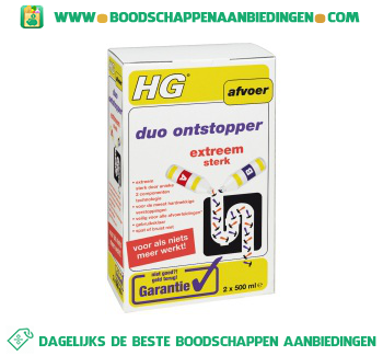 HG Duo ontstopper aanbieding