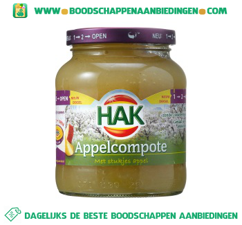 Hak Appelcompote met stukjes appel aanbieding