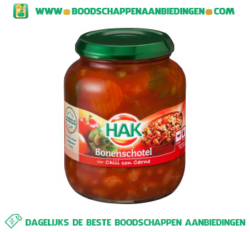 Bonenschotel chili con carne aanbieding