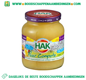 Hak Puur compote aanbieding