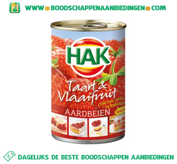 Hak Vlaaifruit aardbeien aanbieding