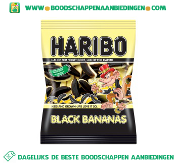 Haribo Black bananas aanbieding