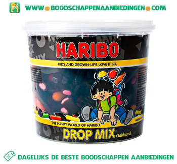 Haribo Gekleurde dropmix aanbieding