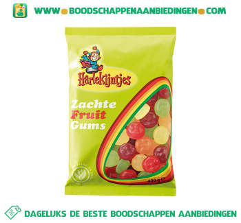 Harlekijntjes Zachte fruit gums aanbieding