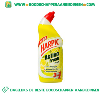 Harpic Active fresh 3 in 1 toiletreiniger citroen aanbieding