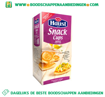 Haust Snack cups naturel ovaal aanbieding