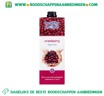 Healthy People Cranberry aanbieding