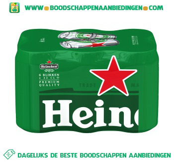 Heineken Pak 6 blikjes aanbieding