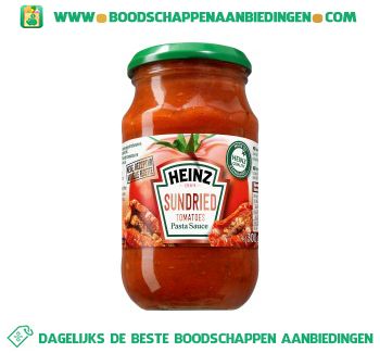 Heinz Pasta sauce sundried tomatoes aanbieding