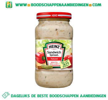 Heinz Sandwichspread naturel aanbieding