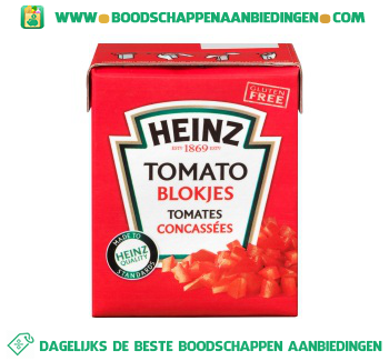 Heinz Tomato blokjes aanbieding