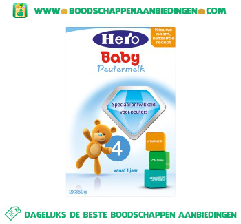 Hero Baby Peuter groeimelk 4 aanbieding