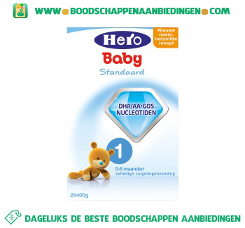 Hero Baby Standaard 1 volledige zuigelingenvoeding aanbieding