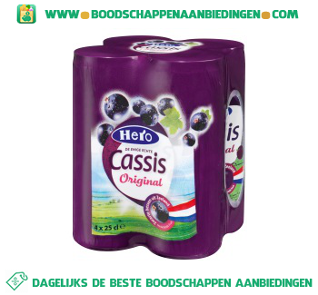 Hero Cassis 4-pak aanbieding