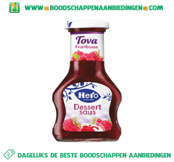 Hero Tova dessertsaus frambozen aanbieding