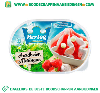 Hertog IJs Aarbei Meringue aanbieding