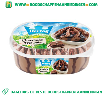 Hertog IJs Chocolade Brownie aanbieding