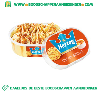 Hertog IJs Crème Brûlée aanbieding