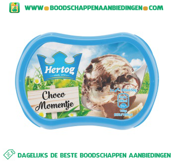 Hertog IJs choco momentje aanbieding