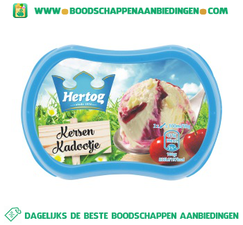 Hertog IJs kersen kadootje aanbieding