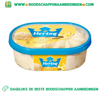 Hertog IJs romig vanille aanbieding