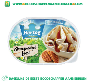 Hertog IJs stroopwafelfeest aanbieding