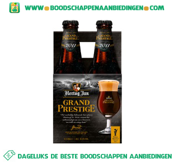 Hertog Jan Grand prestige pak 4 flesjes aanbieding