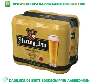 Hertog Jan Pak 6 blikken 0.50 liter aanbieding