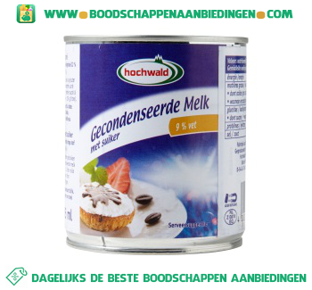 Gecondenseerde melk aanbieding