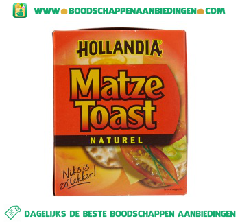 Hollandia Matze toast naturel aanbieding