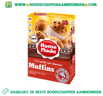 Home Made Complete mix voor American muffins aanbieding