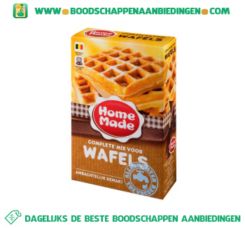 Home Made Complete mix voor wafels aanbieding