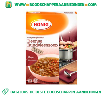 Honig Deense rundvleessoep aanbieding