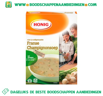 Honig Franse champignonsoep aanbieding