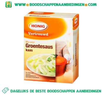 Groentesaus kaas aanbieding