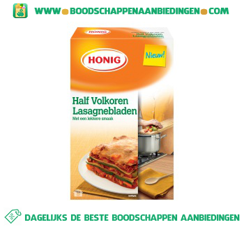 Lasagnebladen half volkoren aanbieding