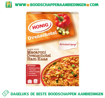 Honig Macaroni ovenschotel ham/kaas aanbieding