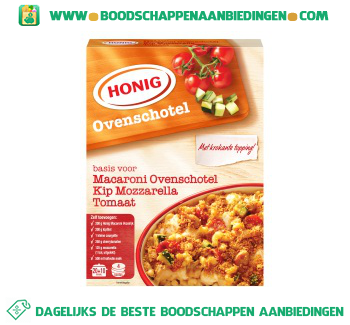 Macaroni ovenschotel kip mozarella tomaat aanbieding