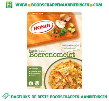 Honig Mix voor boerenomelet aanbieding