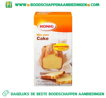 Honig Mix voor cake aanbieding