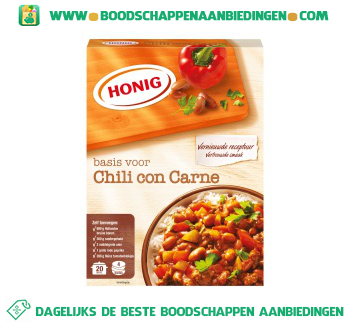 Honig Mix voor chili con carne aanbieding